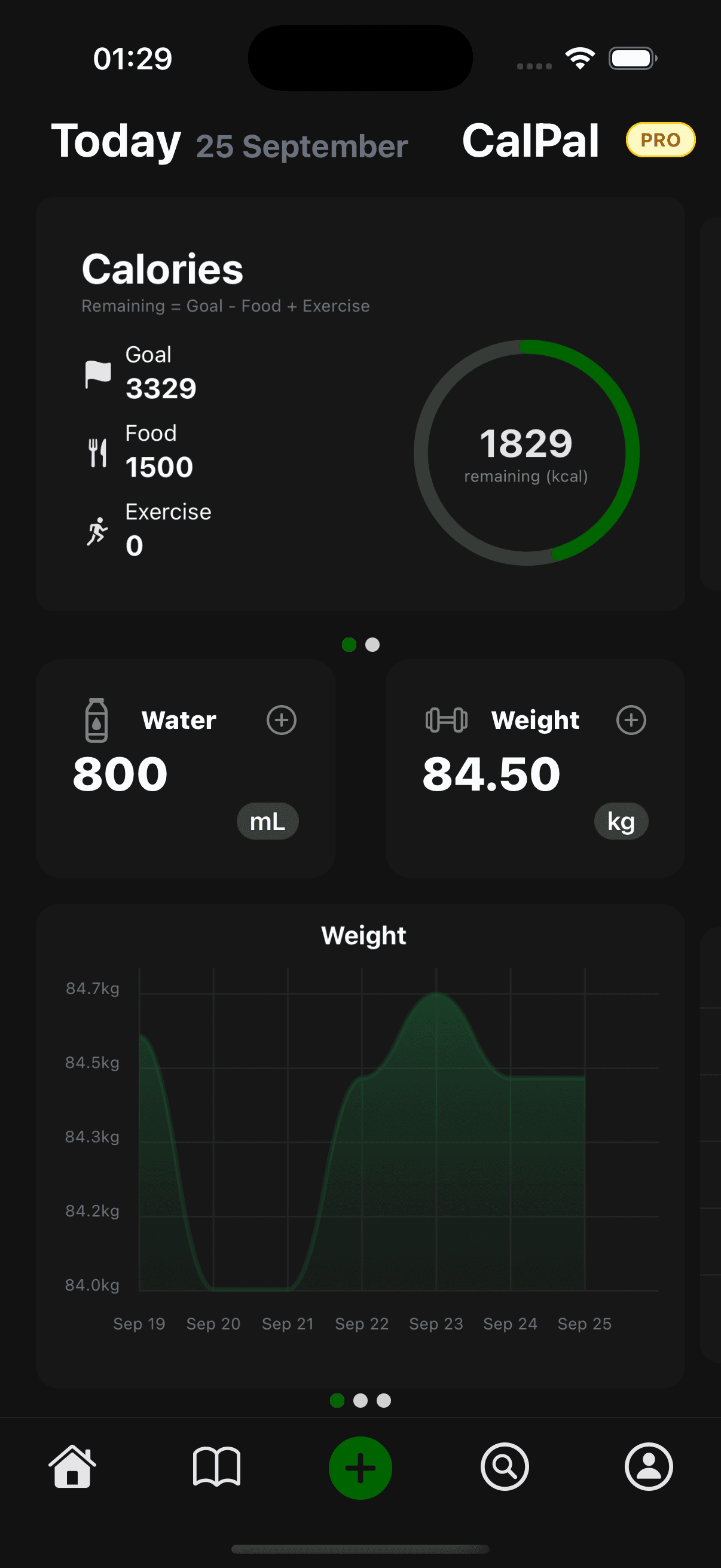 CalPal AI app interface showing AI food analysis on an iPhone screen.