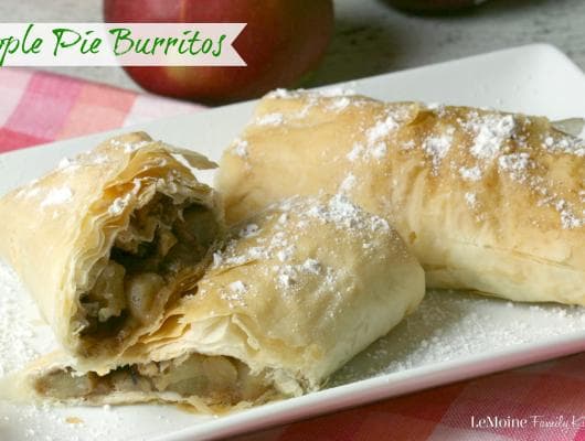 Apple Pie Burritos