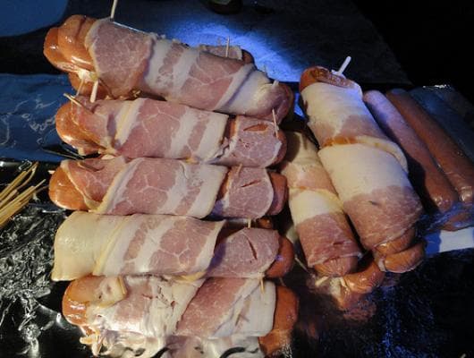 Bacon Wrapped Hot Dogs