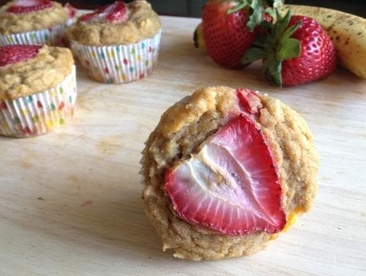 Banana Mango Strawberry Muffins